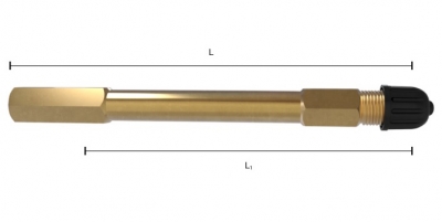 Ventil Verlängerung Messing Länge 125mm effektiv 116mm für LKW Bus